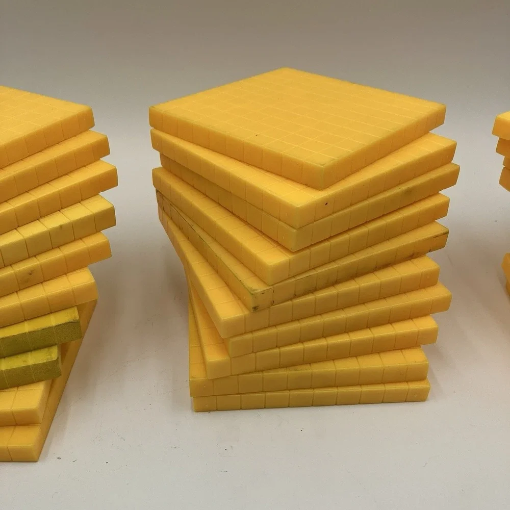 McGraw Hill Math Manipulatives Base Ten Counting Blocks Lot 1s, 10s, 100s